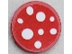 Part No: 14769pb0510  Name: Tile, Round 2 x 2 with Bottom Stud Holder with White Spots Pattern (Sticker) - Set 910016