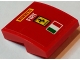 Part No: 15068pb114  Name: Slope, Curved 2 x 2 x 2/3 with 'PIRELLI', 'FIAT', Ferrari Logo and Italian Flag Pattern (Sticker) - Set 75913