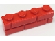 Lot ID: 233634756  Part No: 15533  Name: Brick, Modified 1 x 4 with Masonry Profile
