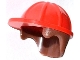 Part No: 16175pb01  Name: Minifigure, Headgear Helmet Construction with Molded Reddish Brown Hair Pattern
