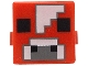 Part No: 19727pb016 Name: Creature Head Pixelated with Black Eyes and Nostrils, White and Dark Bluish Gray Nose and Forehead Pattern (Minecraft Mooshroom) Part No: 19727pb016 Name: Creature Head Pixelated with Black Eyes and Nostrils, White and Dark Bluish Gray Nose and Forehead Pattern (Minecraft Mooshroom)