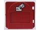 Part No: 2230c01pb02  Name: Duplo Door / Window Pane Mailbox 1 x 4 x 3 Raised with Flap with Envelopes Pattern