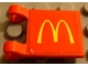 Part No: 2335pb009  Name: Flag 2 x 2 Square with McDonald's Logo Pattern on Both Sides (Stickers) - Set 3438