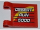 Part No: 2335pb084  Name: Flag 2 x 2 Square with 'DESERT RUN 5000' Pattern on Both Sides (Stickers) - Set 8126