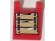 Part No: 2335pb180  Name: Flag 2 x 2 Square with Wooden Boards with Rope Connectors Pattern (Sticker) - Set 70596