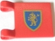 Part No: 2335px8  Name: Flag 2 x 2 Square with Lion Rampant Gold on Blue Shield Pattern