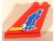 Part No: 2340pb022  Name: Tail 4 x 1 x 3 with Blue Eagle and Yellow Stripe Pattern on Both Sides (Stickers) - Sets 8429 / 8812
