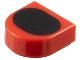 Part No: 24246pb056  Name: Tile, Round 1 x 1 Half Circle Extended with Black Oval Pattern