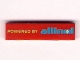 Part No: 2431pb0166  Name: Tile 1 x 4 with 'POWERED BY allinol' Pattern