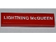 Part No: 2431pb0246  Name: Tile 1 x 4 with 'LIGHTNING McQUEEN' Pattern (Sticker) - Set 9485