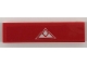 Part No: 2431pb0651 Name: Tile 1 x 4 with White Mountains on Red Background Pattern (Sticker) - Set 60222 Part No: 2431pb0651 Name: Tile 1 x 4 with White Mountains on Red Background Pattern (Sticker) - Set 60222