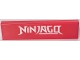 Lego part: Tile 1 x 4 with White 'NINJAGO' Pattern (Sticker) - Set 40429