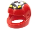 Part No: 2446pb34  Name: Minifigure, Headgear Helmet Motorcycle (Standard) with Red Eye Skull Pattern