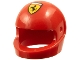 Part No: 2446pb58  Name: Minifigure, Headgear Helmet Motorcycle (Standard) with Ferrari Logo Pattern