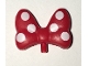 Part No: 24634pb01  Name: Minifigure, Bow Large with Small Pin with White Polka Dots on Front and Back Pattern