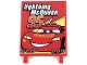 Part No: 2525pb011  Name: Flag 6 x 4 with 'Lightning McQueen 95' and Truck Taillights Pattern
