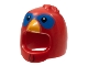 Part No: 25971pb04  Name: Minifigure, Headgear Mask Penguin / Chicken / Turkey with Blue Around Eyes and Bright Light Orange Beak Pattern