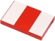 Part No: 26603pb242  Name: Tile 2 x 3 with 2 White Rectangles Pattern