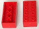 Part No: 3001miA  Name: Minitalia Brick 2 x 4 with Bottom X Supports