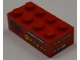 Part No: 3001pb086L  Name: Brick 2 x 4 with 'SPHERE', 'SUBSOUND LIMITER' and 'POWER' on Left Side and 'FOLLOW' and 'RAIZR' on End Pattern (Stickers) - Set 8186
