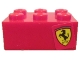 Part No: 3002pb41R  Name: Brick 2 x 3 with Ferrari Logo Pattern Model Right Side (Sticker) - Set 8671