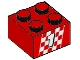 Lot ID: 279181684  Part No: 3003pb132  Name: Brick 2 x 2 with White Number 1 on Checkered Pattern
