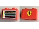 Part No: 3004pb217  Name: Brick 1 x 2 with Screen with Performance Chart/Graph on One Side and Ferrari Logo on Reverse Pattern (Stickers) - Set 8144