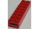 Part No: 3007pb15  Name: Brick 2 x 8 with Black Oval and White Highlight on Red Background Pattern on End (Sticker) - Set 8157
