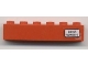 Part No: 3009pb131R  Name: Brick 1 x 6 with 'Basel - Hamburg' Pattern on Right Side (Sticker) - Set 7740