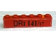 Part No: 3009pb173  Name: Brick 1 x 6 with Black 'DRI 141/17' Pattern (Sticker) - Set 10024