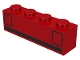 Part No: 3010p09  Name: Brick 1 x 4 with Red Car Taillights and Black Stripe Pattern