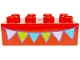 Part No: 3011pb064 Name: Duplo, Brick 2 x 4 with Lavender, Lime and Medium Azure Bunting Pattern Part No: 3011pb064 Name: Duplo, Brick 2 x 4 with Lavender, Lime and Medium Azure Bunting Pattern