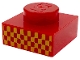 Part No: 3024pb035  Name: Plate 1 x 1 with Bright Light Orange Checkered Pattern