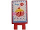 Part No: 30350pb024  Name: Tile, Modified 2 x 3 with 2 Clips with Cupcake Pattern (Sticker) - Set 3061
