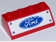 Part No: 3037pb043  Name: Slope 45 2 x 4 with Ford Logo and Four Rivets on White Background Pattern (Sticker) - Set 75875