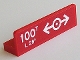 Part No: 30413pb048  Name: Panel 1 x 4 x 1 with White '100T', 'L 28S' and Train Logo Pattern (Sticker) - Set 60098