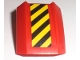 Part No: 30602pb036R  Name: Slope, Curved 2 x 2 Lip with Black and Yellow Danger Stripes Pattern Right (Sticker) - Set 7733