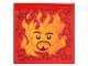 Lot ID: 412858521  Part No: 3068pb0422  Name: Tile 2 x 2 with Sirius Black's Face in Flames Pattern (Sticker) - Set 4842