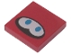 Part No: 3068pb1496  Name: Tile 2 x 2 with White Eyes with Blue Pupils on Black Oval Pattern (Super Mario Huckit Crab Face)