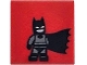 Part No: 3068pb2388  Name: Tile 2 x 2 with Batman Minifigure with Dark Bluish Gray Suit and Black Cape Pattern