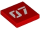 Part No: 3068pb2767  Name: Tile 2 x 2 with White Number 07 Stencil Pattern