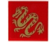 Part No: 3068pb2793  Name: Tile 2 x 2 with Gold Chinese Dragon Pattern (Sticker) - Set 31131