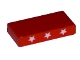 Part No: 3069pb0050  Name: Tile 1 x 2 with Three Stars Pattern on both edges (Stickers) - Set 5591