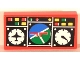 Part No: 3069pb0054  Name: Tile 1 x 2 with Avionics Blue and Green Pattern (Sticker) - Sets 8429 / 8812