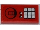 Part No: 3069pb0202  Name: Tile 1 x 2 with Phone Switch and Dial Buttons Pattern (Sticker) - Set 3368