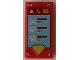 Part No: 3069pb0545  Name: Tile 1 x 2 with Smartphone with Contact, Phone, Mail and Superman Logo Shape Pattern