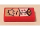 Part No: 3069pb0770  Name: Tile 1 x 2 with Sad Face and Tan Hair Pattern (Sticker) - Set 41334