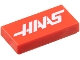 Part No: 3069pb1371  Name: Tile 1 x 2 with White 'HAAS' Pattern