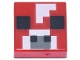 Part No: 3070pb387  Name: Tile 1 x 1 with Pixelated Black Squares and Dark Bluish Gray and White Pattern (Minecraft Micromob Cow Face)