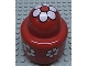 Part No: 31005pb03  Name: Primo Brick, Round Rattle 1 x 1 with Flower Pattern